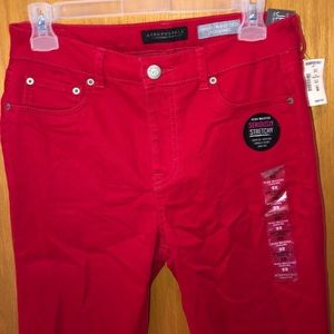 brand new Aeropostale red skinny jeans with tags
